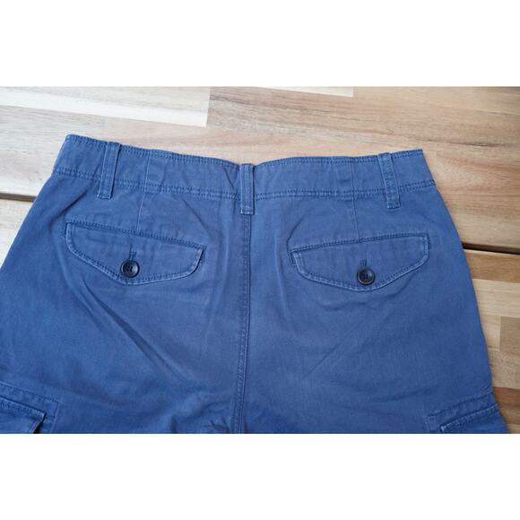 Banana Republic Men Cotton Cargo Drawstring Pocket Shorts Khakis Blue 30 - Picture 5 of 8